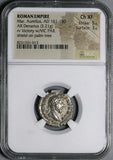 166 NGC Ch XF Marcus Aurelius Roman Empire Denarius VIC PAR Victory Parthia (25110204C)