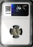 179 NGC Ch XF Marcus Aurelius Roman Empire Denarius Victory Rare Portrait (25060803C)