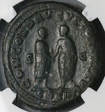 161 NGC Ch F Marcus Aurelius Dupondius Concordia Roman Empire Historic (24082701D)