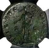 172 NGC Ch XF Marcus Aurelius Dupondius Roman Empire Mercury Historic (25060201D)
