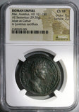 140 NGC Ch VF Marcus Aurelius Sestertius Roman Empire Juventas (26031801D)