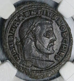 306 NGC AU Maxentius Caesar Rare Nummus Follis Roman Empire Carthage Mint (25071303C)