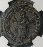 306 NGC AU Maxentius Caesar Rare Nummus Follis Roman Empire Carthage Mint (25071303C)