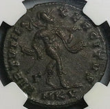 308 NGC Ch XF Maximinus II Daza Follis Nummus Roman Empire Mars Cyzicus Mint 4/5 4/5 (26040402C)