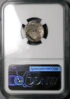 32 BC NGC Ch VF Marc Antony Denarius Legion XVIII Roman Imperatorial Galley Eagle (25042001D)