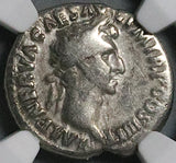 97 NGC F Nerva Roman Empire Denarius Aequitas Scales Silver Coin (26040904C)