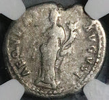 97 NGC F Nerva Roman Empire Denarius Aequitas Scales Silver Coin (26040904C)
