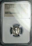 96 NGC VF Nerva Roman Empire Denarius Libertas Public Liberty Trajan 5/5 4/5 (26101601C)