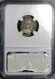 97 NGC Ch VF Nerva Roman Empire Denarius Sacrificial Priest Implements Trajan Father (24081701C)