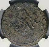 97 NGC VF Nerva Roman Empire AE Sestertius Rare Libertas Liberty Trajan Father (26041803C)