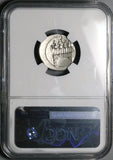 29 BC NGC Ch VF Octavian Roman Imperatorial Denarius Arch Quadriga Actium Victory Commemorative (25121601C)