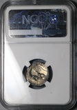 37 BC NGC XF Octavian Roman Imperatorial Denarius Priestly Implements (25051901D)