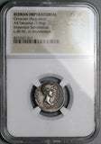 40 BC NGC Ch VF Octavian Roman Imperatorial Denarius Salvidienus Thunderbolt (26071304C)