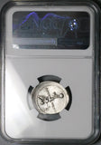 31 BC NGC Ch F Octavian Roman Imperatorial Denarius Victory Globe (25121602C)