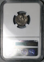 42 BC NGC VF Octavian Lepidus Roman Imperatorial 2nd Triumvirate Denarius (25042101C)