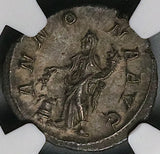 226 NGC Ch VF Severus Alexander Denarius Roman Empire Annona Grain (26041603C)