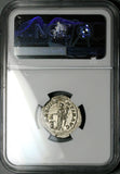 232 NGC AU Severus Alexander Denarius Roman Empire Annona Grain Supply (25052803C)