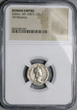128 NGC Sabina Roman Empire Denarius Hadrian Augusta Concordia AVF (26052701C)