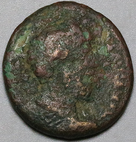 139 Marcus Aurelius Samaria Caesarea AE 24 Sarapis Bust Roman Coin (25052502R)