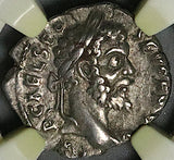 193 NGC Ch VF Septimius Severus Rare Alexandria Mint Roman Denarius (26030601C)