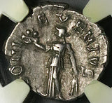 193 NGC Ch VF Septimius Severus Rare Alexandria Mint Roman Denarius (26030601C)