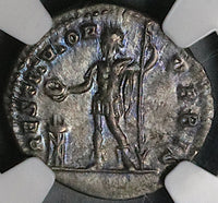 200 NGC AU Septimius Severus Roman Empire Denarius Emperor Sacrificing 5/5 5/5 (25100803C)