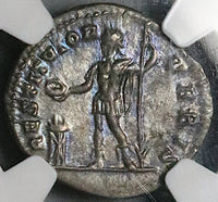 200 NGC AU Septimius Severus Roman Empire Denarius Emperor Sacrificing 5/5 5/5 (25100803C)