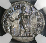 200 NGC AU Septimius Severus Roman Empire Denarius Emperor Sacrificing 5/5 5/5 (25100803C)