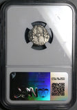 193 NGC Ch XF Septimius Severus Roman Empire Legionary Denarius Rare Legion VIII  (25062602C)