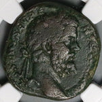 194 NGC VG Septimius Severus Sestertius Rare Hercules Bacchus Niger (23110801C)