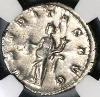 250 NGC AU Trajan Decius Double Denarius Roman Empire Uberitas Fertility Goddess (25031001C)