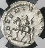 249 NGC AU Trajan Decius Double Denarius Roman Empire Emperor Horseback (23060401C)