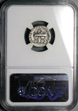 80 NGC Ch F Titus Denarius Roman Empire Chairs Coliseum Vesuvius Commemorative (24051702C)