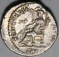 71 Titus Denarius Roman Empire Ch XF Caesar Ephesus Ceres Concordia Rare (24080701R)