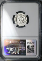 80 NCG VF Titus AR Denarius Roman Empire Throne Coliseum Pompeii Vesuvius (25051502D)