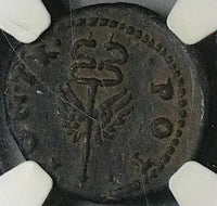 71 NGC VF Star Titus AE Semis Roman Empire Winged Caduceus Rome Mint (24122901C)