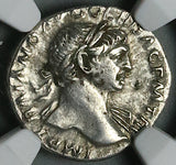 108 NGC  VF Trajan Denarius Roman Empire Aequitas Scales Fairness (26052004C)