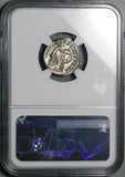 106 NGC Ch XF Trajan Denarius Roman Empire Victory Inscribing DACICA (26071401C)