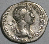116 Trajan AR Denarius Roman Empire VF Felicitas Military Success (26081201R)