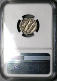 112 NGC XF Trajan Roman Empire Denarius Aquila Legionary Standards 4/5 4/5 (25111803C)