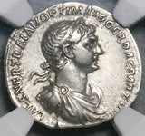 114 NGC XF Trajan Roman Denarius Providentia Rare Portrait 4/5 4/5 (26101503C)