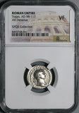 107 NGC VF Trajan Denarius Roman Empire Dacia Trophy Triumph Victory (26052001C)