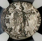 101  NGC AU Trajan Roman Empire Denarius Dacia War Victory Ship Prow (26080802C)