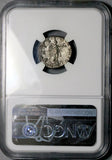 101  NGC AU Trajan Roman Empire Denarius Dacia War Victory Ship Prow (26080802C)
