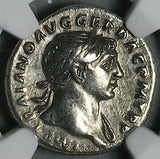 107 NGC Ch VF Trajan Denarius Roman Empire Victory Dacia Triumph (26052002C)