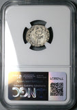 74 NGC Ch VF Vespasian Denarius Roman Empire Winged Caduceus Hermes  COS V (23111001C)