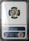 75 NGC Ch XF Vespasian Denarius Roman Empire Pax Temple Peace (24021803C)