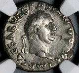 69 NGC VF Vespasian Denarius Roman Empire Pax Judaea Peace (26032902C)