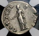 69 NGC VF Vespasian Denarius Roman Empire Pax Judaea Peace (26032902C)