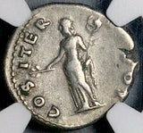 69 NGC VF Vespasian Denarius Roman Empire Pax Judaea Peace (26032902C)